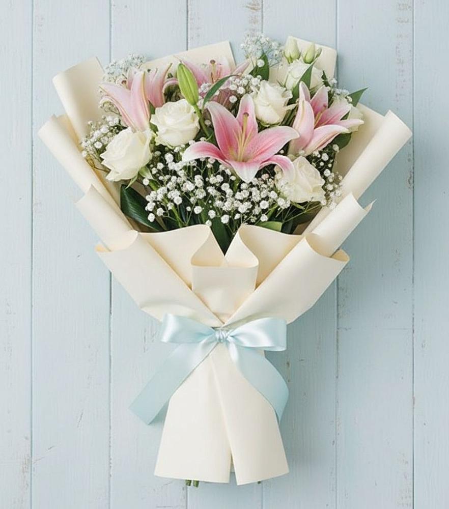 Букет цветов из: Лилии в Угловском