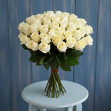 Букет 51 Белая роза Эдлесс Лав в Угловском