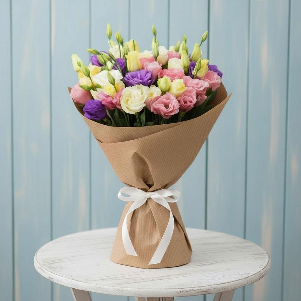 Букет цветов из: Лизиантусы в Угловском