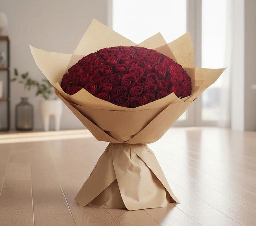 Букет 101 Красная роза в Угловском