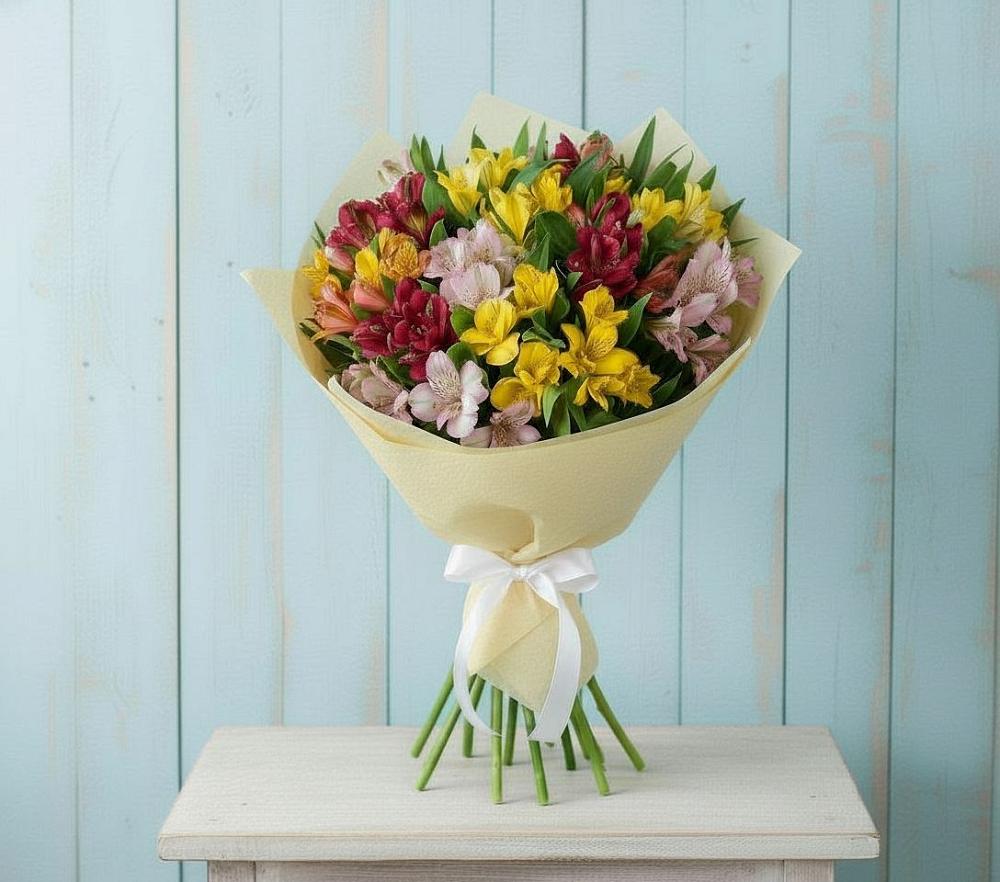 Букет цветов из: Альстромерии в Угловском